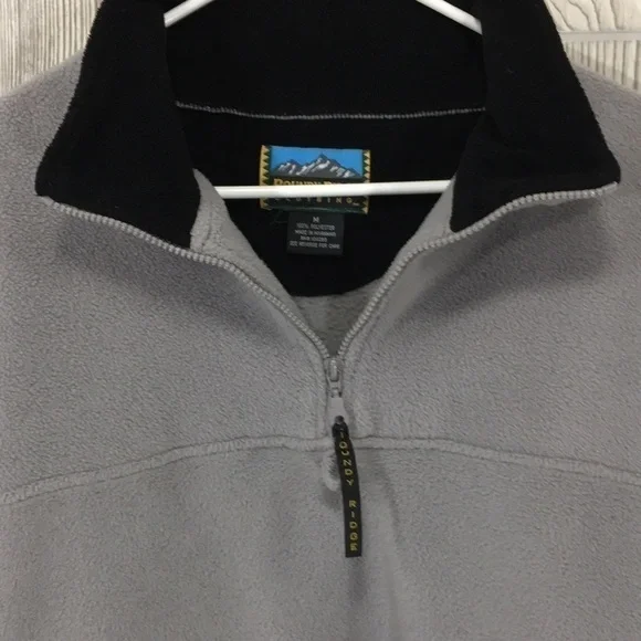 Vintage Roundy Ridge Fleece Pullover Quarter Zip Medium - Picture 3 of 8